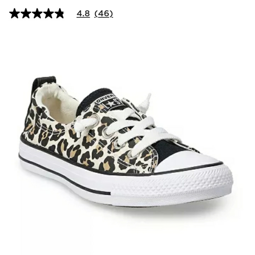 Women's Converse Chuck Taylor All Star Shoreline Leopard Shoes Size 11